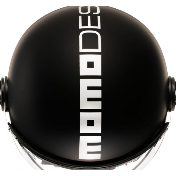 MOMO DESIGN MOMO DESIGN HELMET FGTR CLASSIC MOMODESIGN E2206, MONO MATT BLACK/WHITE | 21184A7001001 | momo_21184A7001-001-M | euronetbike-net