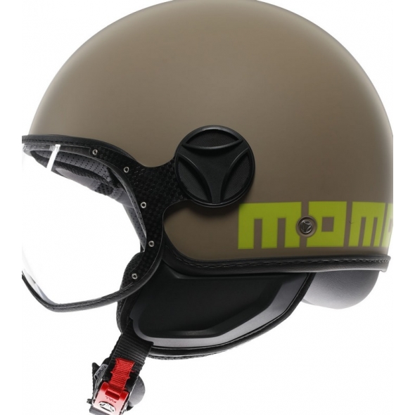 MOMO DESIGN MOMO DESIGN HELMET FGTR CLASSIC MOMODESIGN E2206, MONO MATT SAND/LIME | 21184A7001005 | momo_21184A7001-005-XS | euronetbike-net