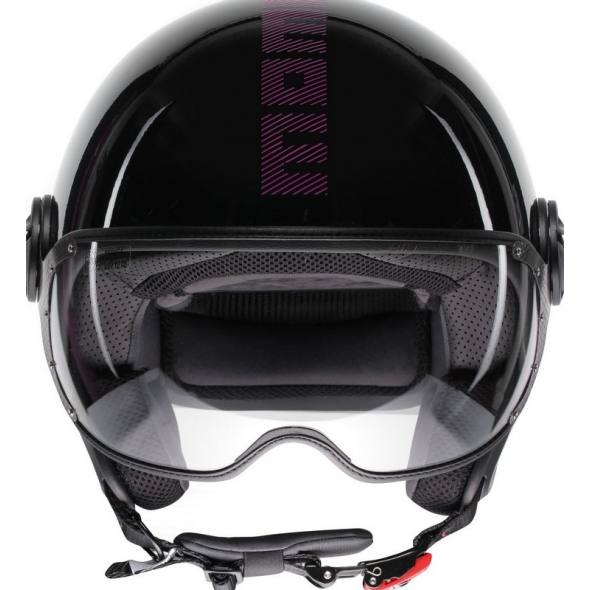 MOMO DESIGN MOMO DESIGN HELMET FGTR CLASSIC MOMODESIGN E2206, STRIPES BLACK/FUCSIA | 21184A7001011 | momo_21184A7001-011-XL | euronetbike-net
