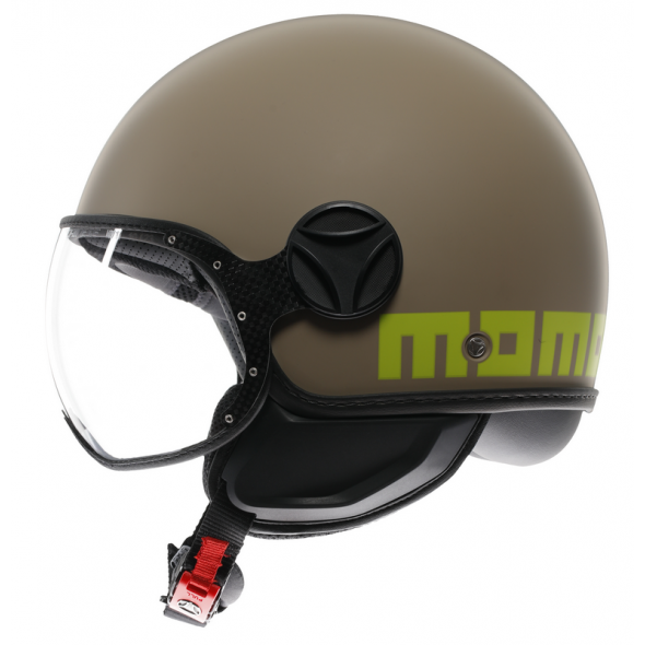 MOMO DESIGN MOMO DESIGN HELMET FGTR CLASSIC MOMODESIGN E2206, MONO MATT SAND/LIME | 21184A7001005 | momo_21184A7001-005-L | euronetbike-net