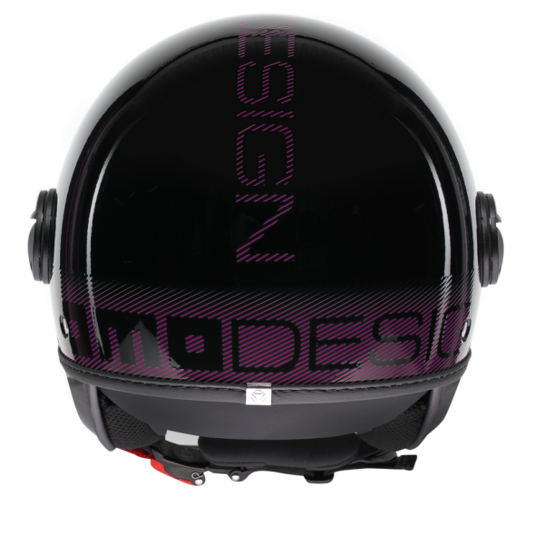 MOMO DESIGN MOMO DESIGN HELMET FGTR CLASSIC MOMODESIGN E2206, STRIPES BLACK/FUCSIA | 21184A7001011 | momo_21184A7001-011-XS | euronetbike-net