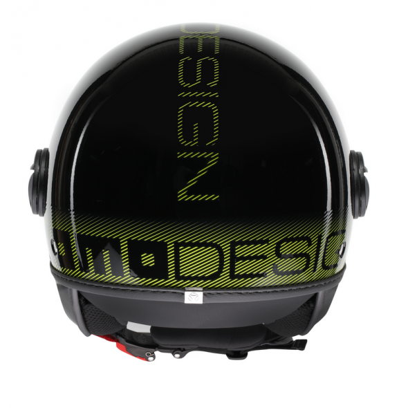 MOMO DESIGN MOMO DESIGN HELMET FGTR CLASSIC MOMODESIGN E2206, STRIPES BLACK/YELLOW FLUO | 21184A7001012 | momo_21184A7001-012-XL | euronetbike-net