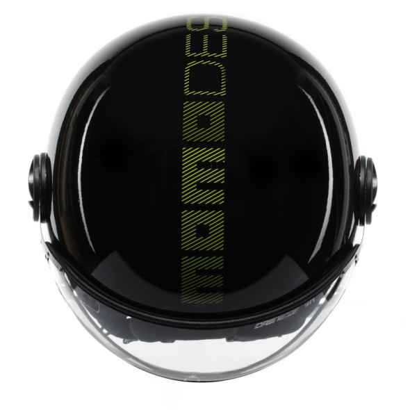 MOMO DESIGN MOMO DESIGN HELMET FGTR CLASSIC MOMODESIGN E2206, STRIPES BLACK/YELLOW FLUO | 21184A7001012 | momo_21184A7001-012-S | euronetbike-net