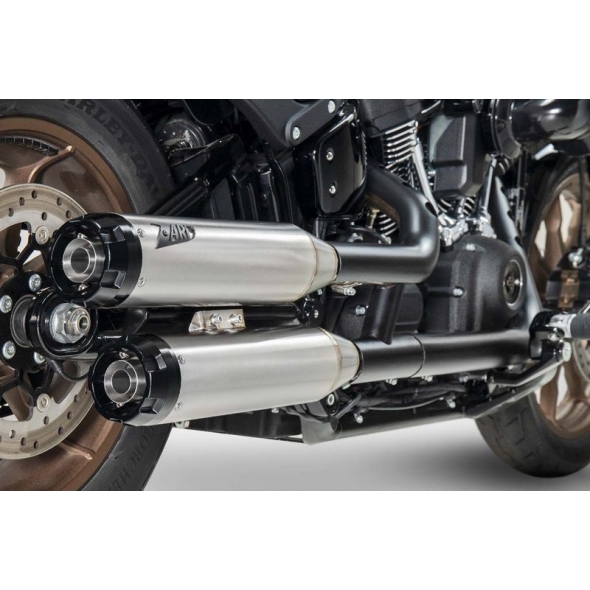 Zard exhaust Zard Stainless Homologated E4/E5 Slip-Ons With Black Alu End-Cap | ZHD039S10SAO | zar_ZHD039S10SAO | euronetbike-net