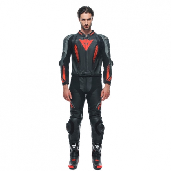Dainese wear Dainese Laguna Seca 5 2Pcs Leather Suit Black/Anthracite/Fluo-Red | 201513481-P80 | dai_201513481-P80_50 | euronetbike-net Dainese wear Dainese Laguna Seca 5 2Pcs Leather Suit Black/Anthracite/Fluo-Red | 201513481-P80 | dai_201513481-P80_50 | euronetbike-net