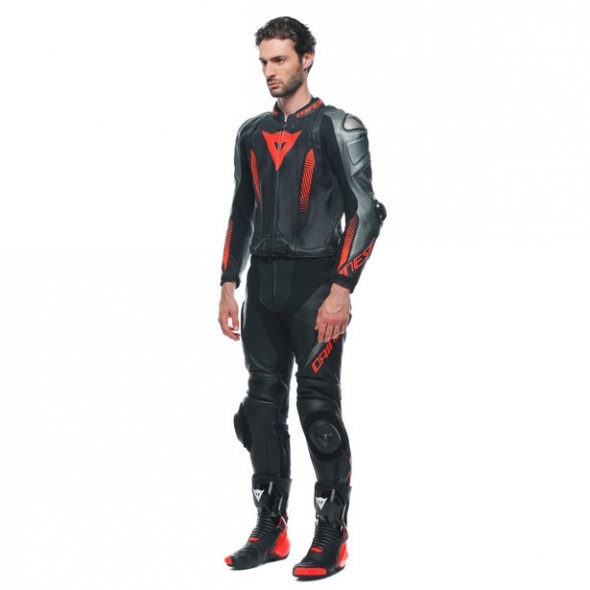 Dainese wear Dainese Laguna Seca 5 2Pcs Leather Suit Black/Anthracite/Fluo-Red | 201513481-P80 | dai_201513481-P80_48 | euronetbike-net Dainese wear Dainese Laguna Seca 5 2Pcs Leather Suit Black/Anthracite/Fluo-Red | 201513481-P80 | dai_201513481-P80_48 | euronetbike-net
