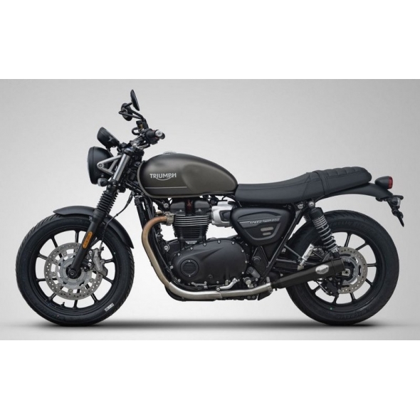 Zard exhaust Zard Black Stainless Racing Slip-Ons | ZTP001S10SSR-B | zar_ZTP001S10SSR-B | euronetbike-net