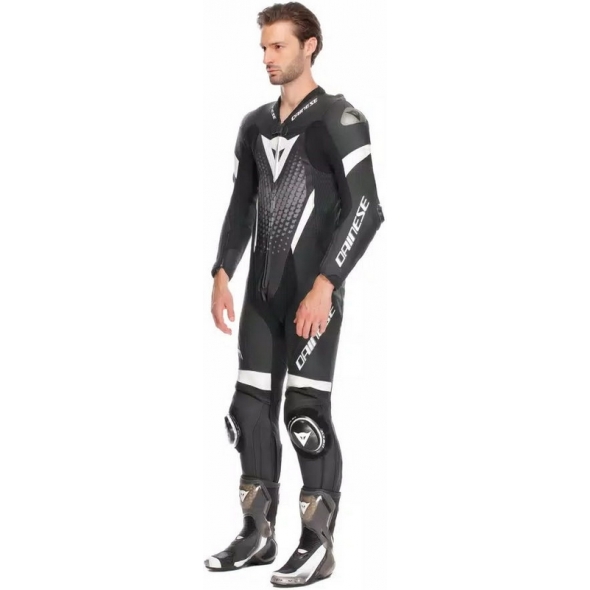 Dainese wear Dainese LAGUNA SECA 6 PERF 1PC LEATHER SUIT, BLACK/WHITE/ANTHRACITE | 2015100061-F13 | dai_2015100061-F13_44 | euronetbike-net
