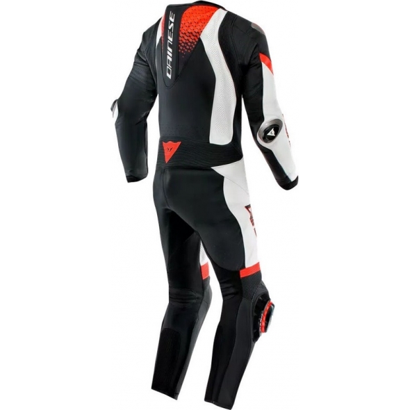 Dainese wear Dainese LAGUNA SECA 6 PERF 1PC LEATHER SUIT, BLACK/WHITE/RED-FLUO | 2015100061-N32 | dai_2015100061-N32_54 | euronetbike-net