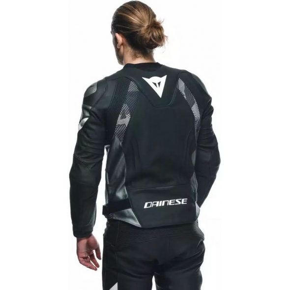 Dainese wear Dainese AVRO 5 LEATHER JACKET, BLACK/WHITE/ANTHRACITE | 2015300001-F13 | dai_2015300001-F13_56 | euronetbike-net