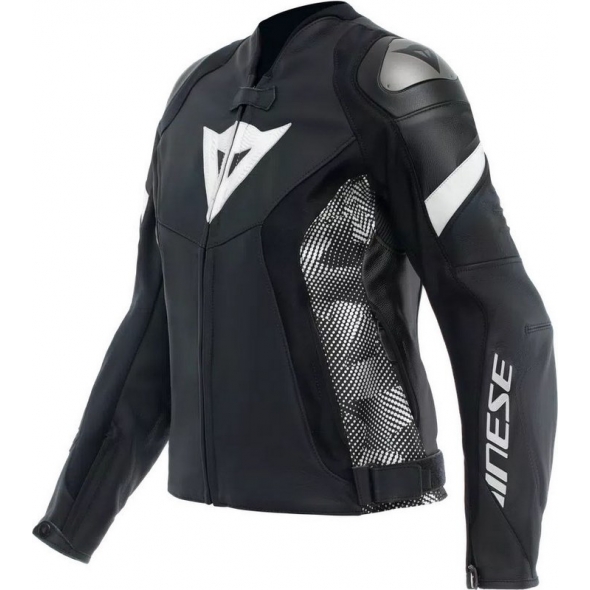 Dainese wear Dainese AVRO 5 LEATHER JACKET WMN, BLACK/BLACK/WHITE | 2015300002-948 | dai_2015300002-948_42 | euronetbike-net