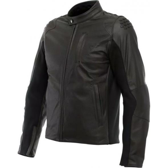 Dainese wear Dainese ISTRICE PERF. LEATHER JACKET, DARK-BROWN | 2015300007-005 | dai_2015300007-005_56 | euronetbike-net