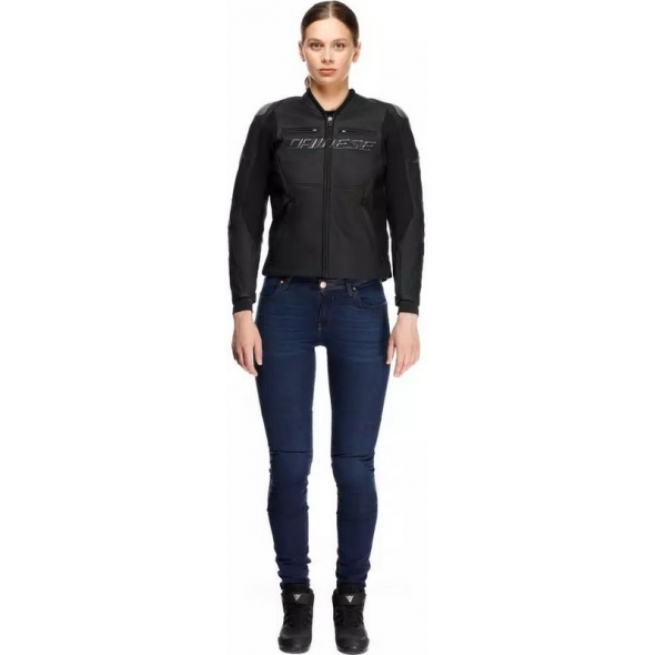 Dainese wear Dainese RACING 5 LEATHER JACKET WMN, BLACK/BLACK | 2015300034-631 | dai_2015300034-631_46 | euronetbike-net