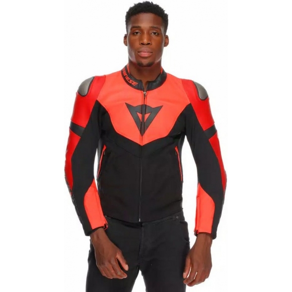 Dainese wear Dainese IPERATTIVA LEATHER-TEX JACKET, RED-FLUO/BLACK | 2015300036-779 | dai_2015300036-779_62 | euronetbike-net Dainese wear Dainese IPERATTIVA LEATHER-TEX JACKET, RED-FLUO/BLACK | 2015300036-779 | dai_2015300036-779_62 | euronetbike-net