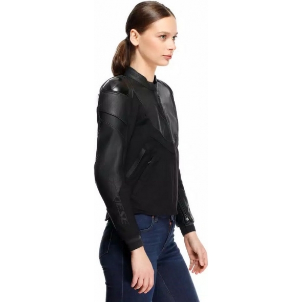 Dainese wear Dainese IPERATTIVA LEATHER-TEX JACKET WMN, BLACK/BLACK | 2015300037-631 | dai_2015300037-631_44 | euronetbike-net