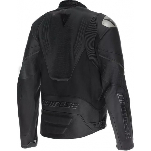 Dainese wear Dainese RACING 5 S/T PERF. LEATHER JACKET, BLACK/BLACK/BLACK | 2015300062-691 | dai_2015300062-691_49S | euronetbike-net
