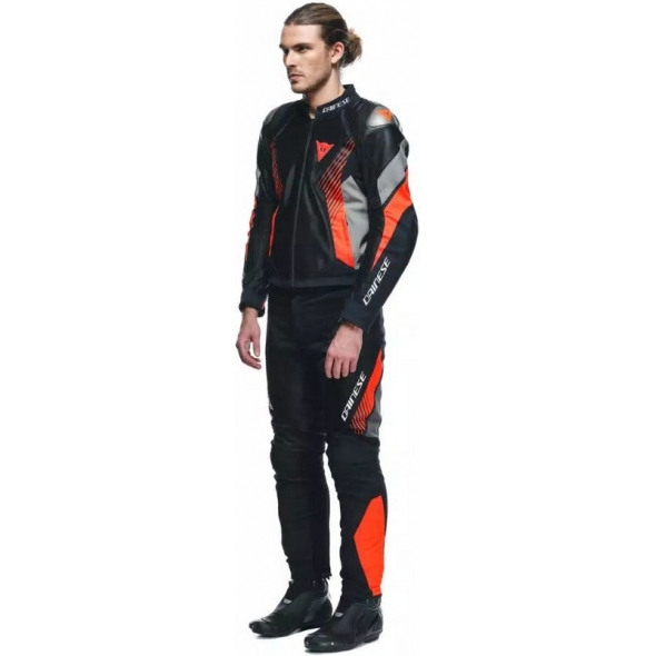 Dainese wear Dainese DRAKE 2 AIR ABSØLUTESHELL PANTS, BLACK/RED-FLUO | 2016700002-628 | dai_2016700002-628_62 | euronetbike-net