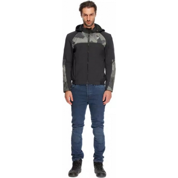Dainese wear Dainese IGNITE 2 TEX JACKET, BLACK/MOSS GRAY | 2017300019-27O | dai_2017300019-27O_50 | euronetbike-net