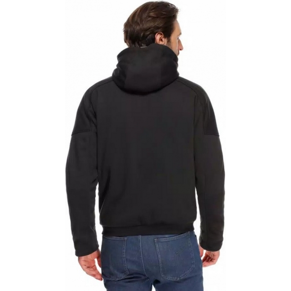 Dainese wear Dainese BOVISA SAFETY HOODIE FULL ZIP, BLACK/WHITE | 2017300021-622 | dai_2017300021-622_56 | euronetbike-net