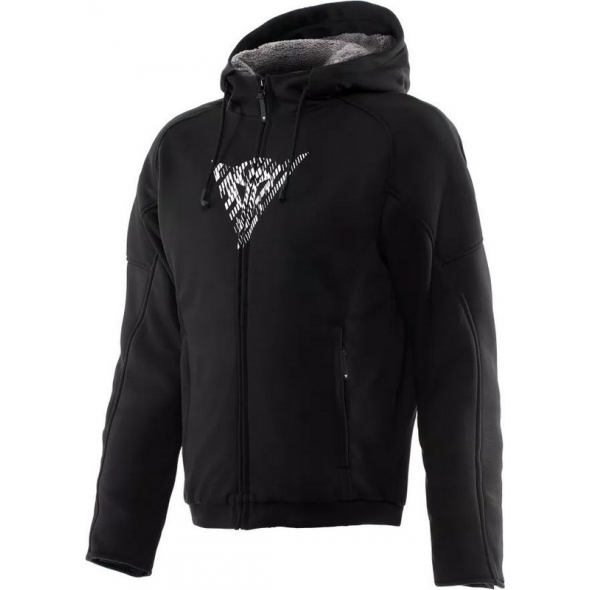 Dainese wear Dainese BOVISA SAFETY HOODIE FULL ZIP, BLACK/WHITE | 2017300021-622 | dai_2017300021-622_44 | euronetbike-net