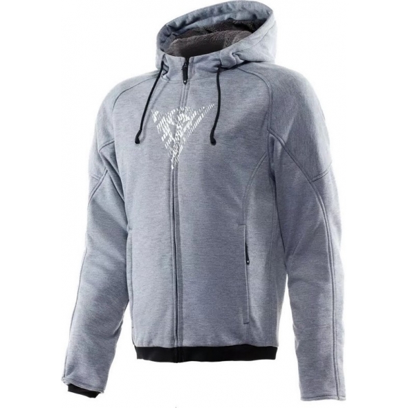 Dainese wear Dainese BOVISA SAFETY HOODIE FULL ZIP, GREY-MELANGE/BLACK | 2017300021-N42 | dai_2017300021-N42_62 | euronetbike-net