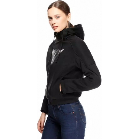 Dainese wear Dainese DAEMON-X SAFETY HOODIE FULL ZIP WMN, BLACK | 2017300022-001 | dai_2017300022-001_40 | euronetbike-net