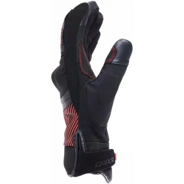 Dainese wear Dainese FULMINE D-DRY GLOVES, BLACK/BLACK/RED | 2018100009-684 | dai_2018100009-684_L | euronetbike-net
