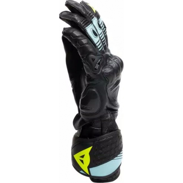 Dainese wear Dainese FIERO METAL GLOVES, BLACK/WATER/YELLOW FLUO | 2018100025-68O | dai_2018100025-68O_XL | euronetbike-net