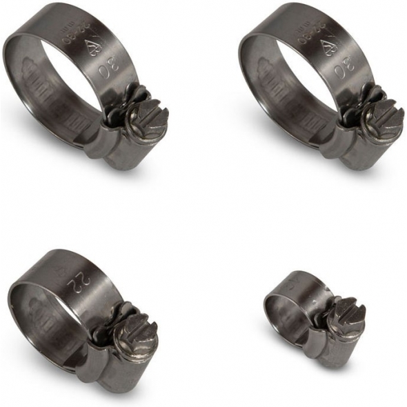SAMCO SPORT Samco Sport Suzuki GSX-R 750 (WN / WP / WR / WS) 1992 - 1995 Samco Sport Stainless Steel Radiator Hose Clamp Kit | CKSUZ-2 | samco_CKSUZ-2 | euronetbike-net