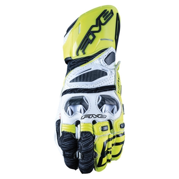 Five gloves FIVE Gloves RFX Race white-yellow fluo | F011701-051 | five_F011701-051-3XL | euronetbike-net