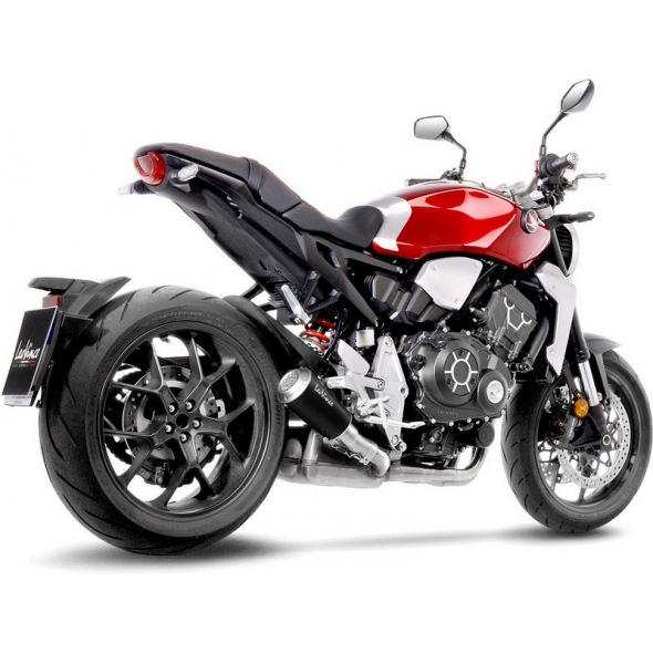 Leovince Leovince LV-10 BLACK SLIP-ON, STAINLESS STEEL, STAINLESS STEEL End Cap Racing Use Only for HONDA CB 1000 R (2018-2019) | 15222B | leo_15222B | euronetbike-net