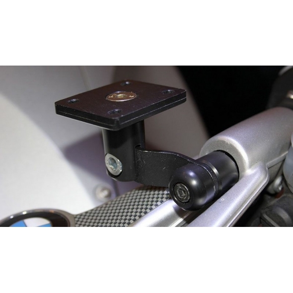 Hornig BMW parts Hornig GPS Mounting with Plate, Black Plug with Plate | NH 3/7sw | HG_NH-3-7sw | euronetbike-net