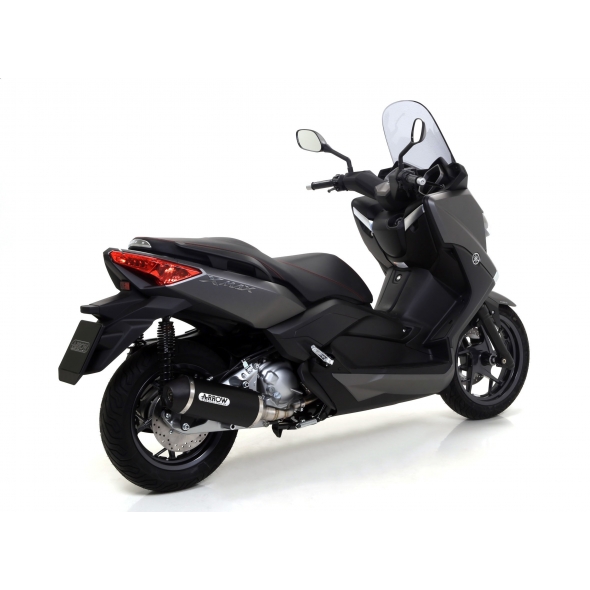Arrow ARROW YAMAHA X-MAX 250 '09/16 HOMOLOGATED ALUMINIUM DARK URBAN SILENCER WITH DARK STAINLESS STEEL END CAP FOR ARROW COLL. | 53518ANN | arr_53518ANN | euronetbike-net