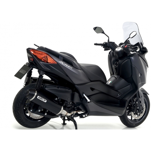 Arrow ARROW YAMAHA X-MAX 400 '17 HOMOLOGATED ALUMINIUM DARK URBAN EXHAUST WITH DARK STAINLESS STEEL END CAP | 53524ANN | arr_53524ANN | euronetbike-net