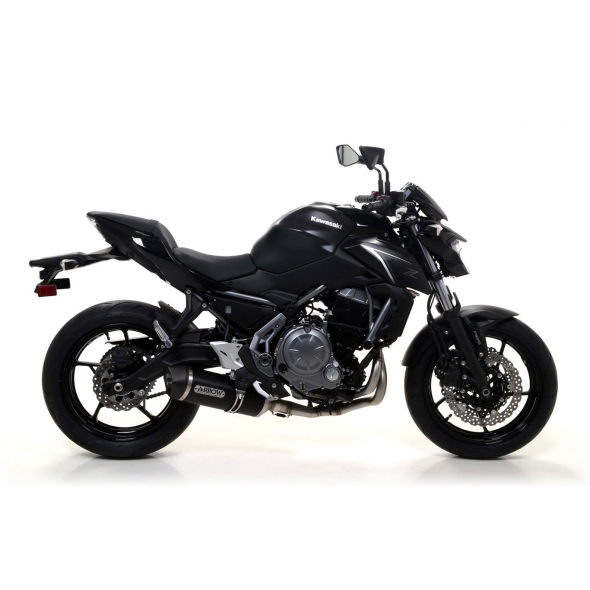 Arrow ARROW KAWASAKI Z 650 '17 HOMOL.ALUMINIUM DARK RACE TECH SILENCER WITH CARBON END CAP FOR ARROW COLLECTORS | 71854AKN | arr_71854AKN | euronetbike-net