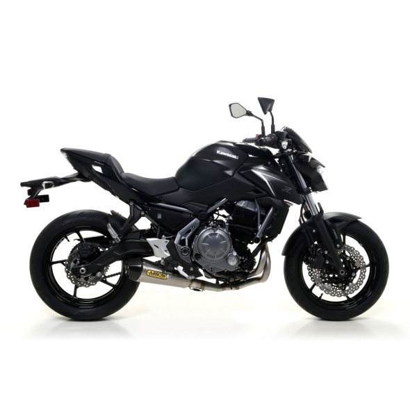 Arrow ARROW KAWASAKI Z 650 '17 HOMOL.NICHROM X-KONE SILENCER WITH CARBON END CAP FOR ARROW COLLECTORS | 71854XKI | arr_71854XKI | euronetbike-net