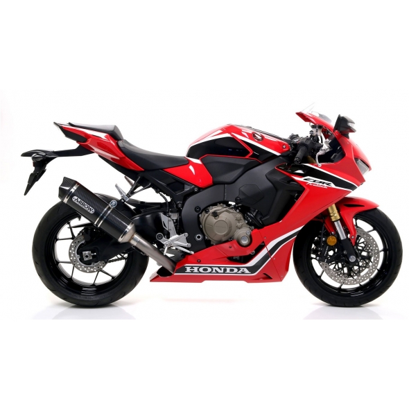 Arrow ARROW HONDA CBR 1000 RR '17 HOMOLOGATED CARBON RACE TECH SILENCER WITH CARBON END CAP FOR ARROW LINK PIPE | 71869MK | arr_71869MK | euronetbike-net