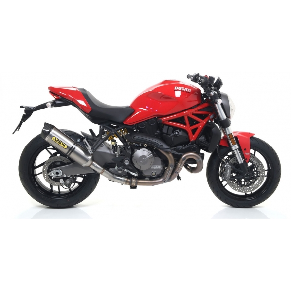 Arrow ARROW DUCATI MONSTER 821'18 HOMOLOGATED RACE TECH TITANIUM SILENCER WITH CARBON END CAP FOR ARROW LINK PIPE | 71877PK | arr_71877PK | euronetbike-net