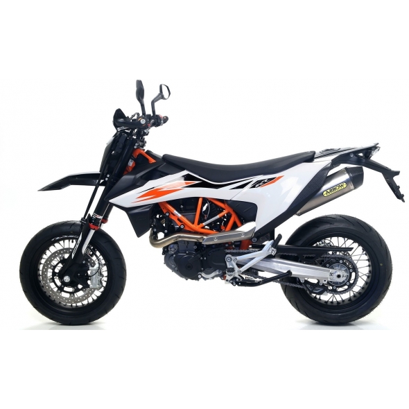 Arrow Arrow KTM 690 Smc/Enduro'19 Race Tech Homol. Titanium Exhaust With Carbon Endcap For Arrow Link Pipe | 72624PK | arr_72624PK | euronetbike-net