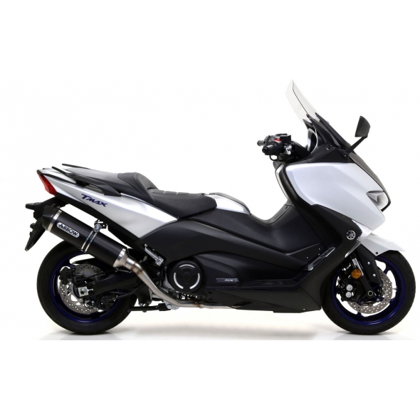 Arrow ARROW YAMAHA T-MAX 530 '17 HOMOLOGATED RACE-TECH ALUMINIUM DARK SILENCER WITH CARBON END CAP FOR ARROW COLLECTOR | 73514AKN | arr_73514AKN | euronetbike-net