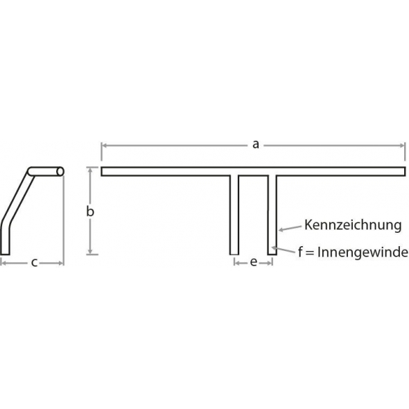 Fehling carriers & handlebars Fehling T-Bar Handlebar Ø 25,4 mm | 7950 T-Bar 1 | feh_7950 | euronetbike-net