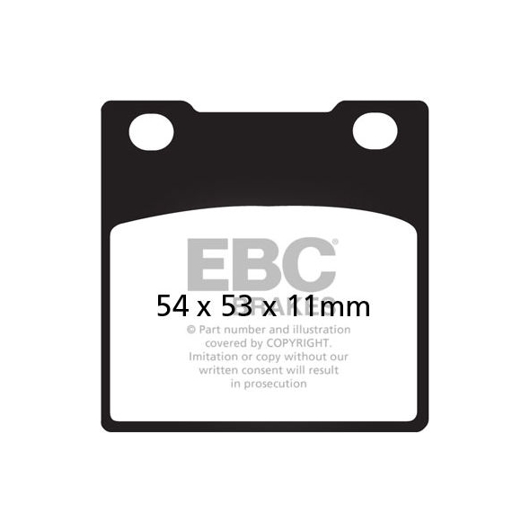 EBC brakes EBC-Brakes British Made KevlarÂ® Organic FA Series Brake Pads to fit Front Left | ebc_FA045 | euronetbike-net