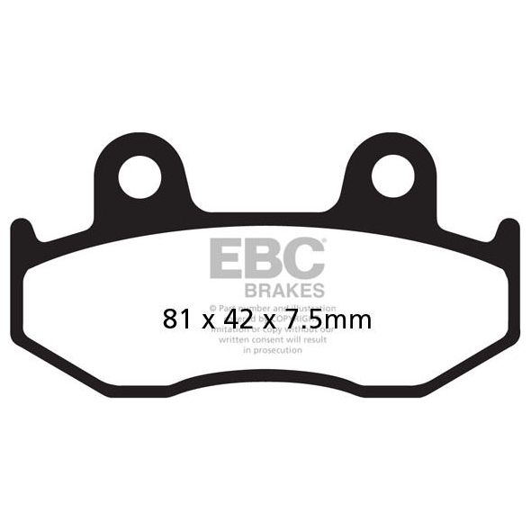EBC brakes EBC-Brakes R Series Heavy Duty Sintered Brake Pads to fit Front Left | ebc_FA092R | euronetbike-net