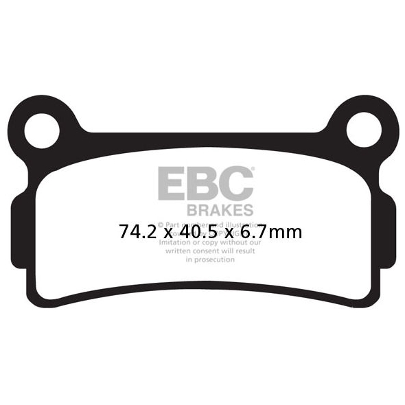 EBC brakes EBC-Brakes British Made KevlarÂ® Organic FA Series Brake Pads to fit Rear Left | ebc_FA164 | euronetbike-net
