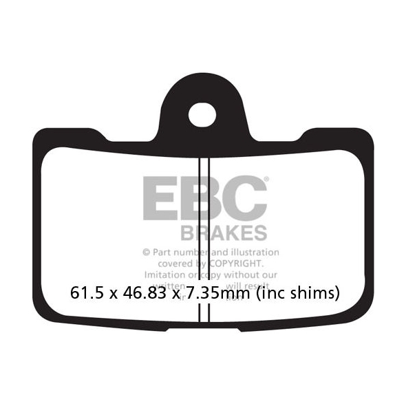 EBC brakes EBC-Brakes USA Made Double-H Series Sintered Brake Pads to fit Front Left | ebc_FA454-4HH | euronetbike-net