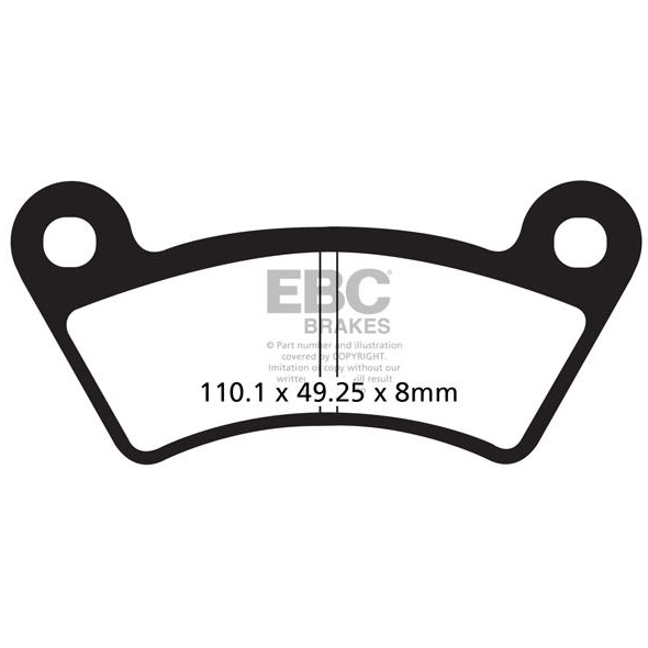 EBC brakes EBC-Brakes Carbon TT Pads for Enduro/MX Bikes to fit Front Left | ebc_FA482TT | euronetbike-net