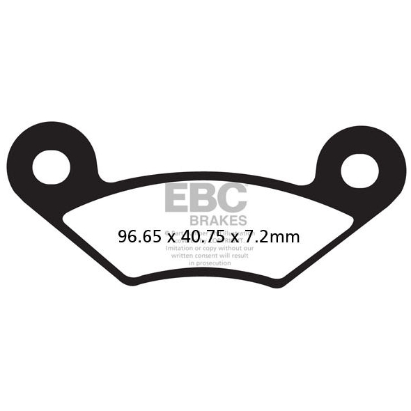 EBC brakes EBC-Brakes Carbon TT Pads for Enduro/MX Bikes to fit Front Left | ebc_FA483TT | euronetbike-net