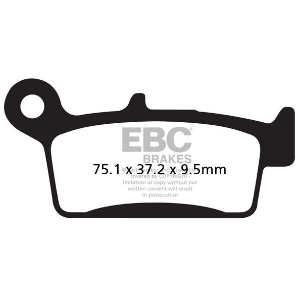 EBC brakes EBC-Brakes SFA Series Scooter Organic Pads to fit Front Left | ebc_SFA233 | euronetbike-net