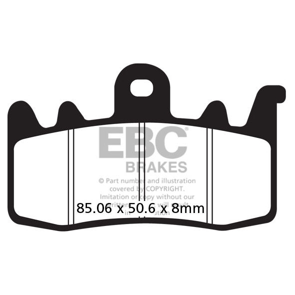 EBC brakes EBC-Brakes British Made Semi-Sintered V-Pads to fit Front Left | ebc_FA630V | euronetbike-net