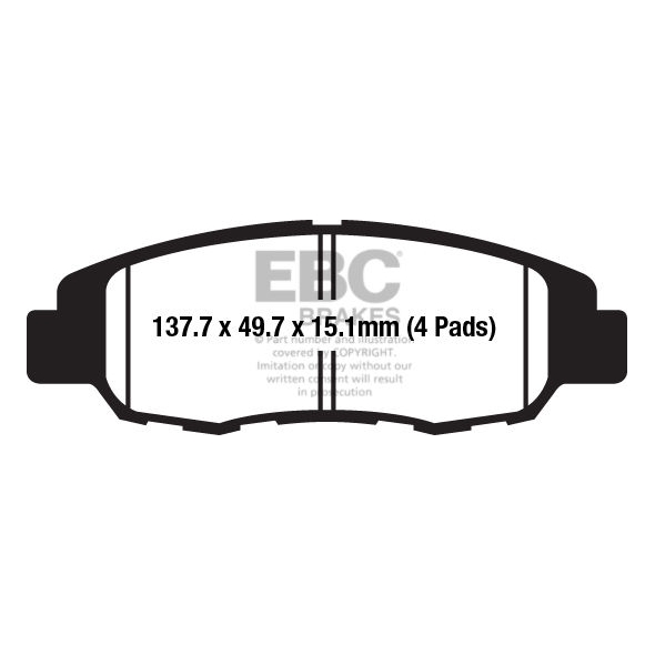 EBC brakes EBC-Brakes ï»¿Standard Organic Brake Pads to fit Front Left | ebc_FA669-4 | euronetbike-net